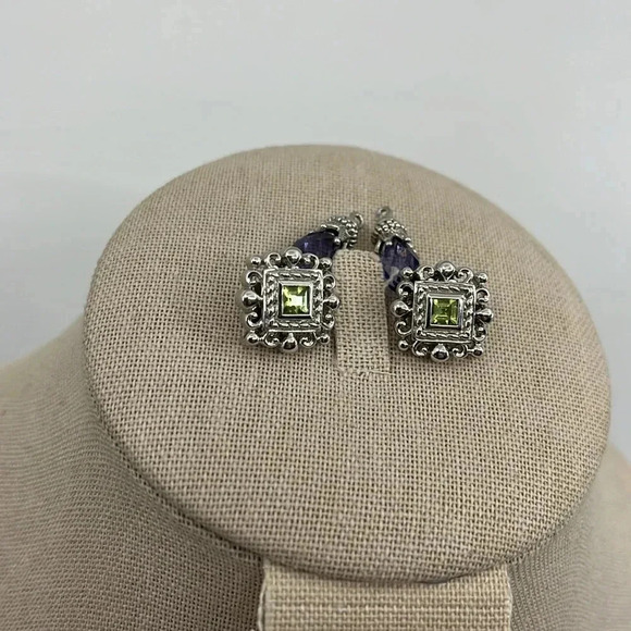 Rare Jennifer Cary 925 Silver Gemstone Earrings & Pendants Set - Picture 6 of 15